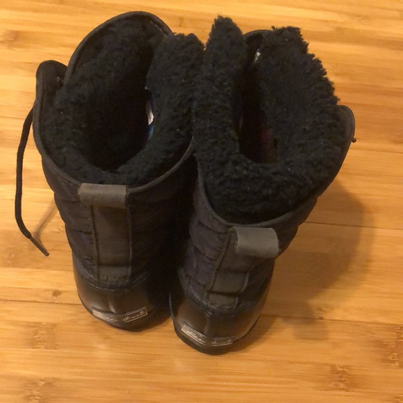 Eddie Bauer Vintage Black, Quilted Waterproof Lined Snow Duck Boots Size 10 - Picture 3 of 11